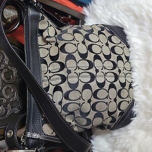 #11. Coach crossbody black bag